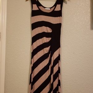 Womens Calvin Klein Maxi Stripped Dress